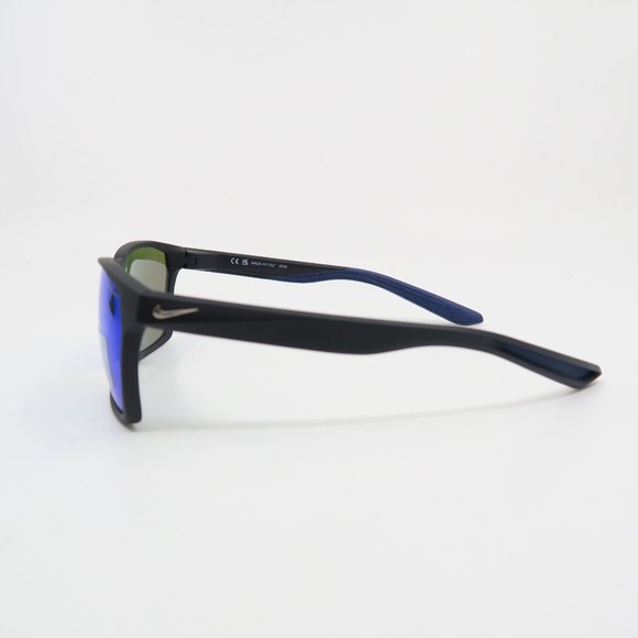 Nike MAVERICK P EV1097 011 59mm Black/Blue Polarized Mirror New Sunglasses. - Picture 6 of 8